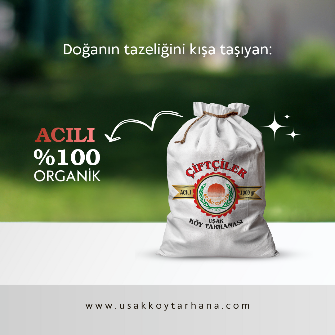 Acılı Uşak Köy Tarhanası 1 Kg - Görsel 3